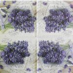 szalvéta VIRÁG, LEVENDULA 02