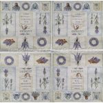 szalvéta VIRÁG, LEVENDULA 05