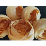 selyemvirág, BOGLÁRKA virágfej, NAGY (6 cm) - NAPSÁRGA