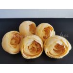 selyemvirág, BOGLÁRKA virágfej, NAGY (6 cm) - NAPSÁRGA