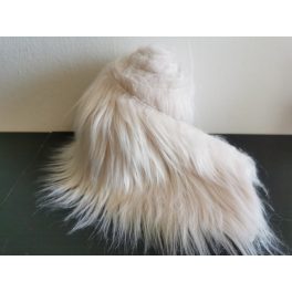   prémium műszőrme tekercs (például manószakállnak) 10 cm * 1,5 méter, PÚDERRÓZSASZÍN