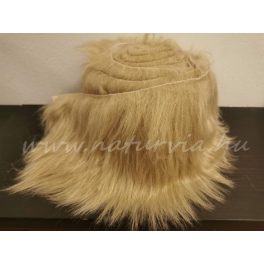   prémium műszőrme tekercs (például manószakállnak) 10 cm * 1,8 méter, CAPPUCCINO / BÉZS / BEIGE