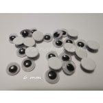 Mozgó szem 6 mm, ÖNTAPADÓS