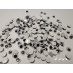 Mozgó szem 6 mm, ÖNTAPADÓS