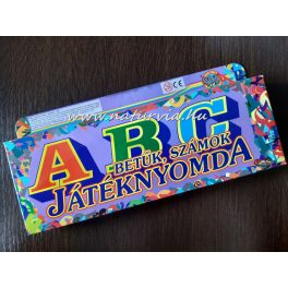 Nyomda, játéknyomda 18 db-os ABC (BETŰK ÉS SZÁMOK)