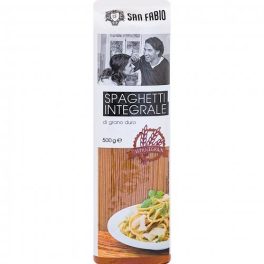   San Fabio - teljes kiőrlésű durum  száraztészta 500 g - SPAGETTI