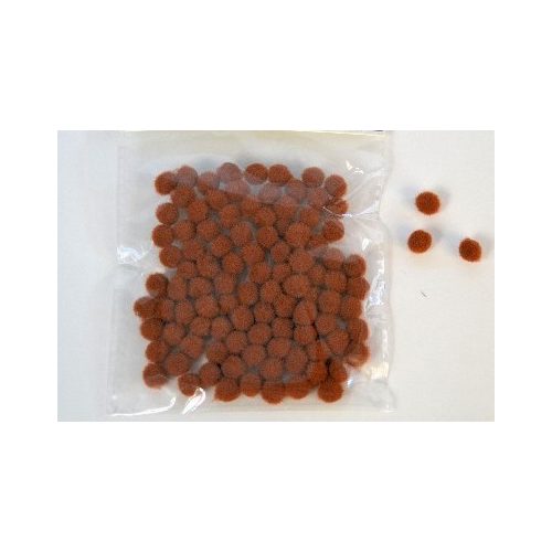 Pom-pom csomag 7 mm, BARNA / VILÁGOSBARNA (50 db / csomag)