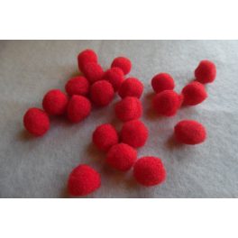 Pom-pom csomag 10 mm, PIROS (10 db / csomag)