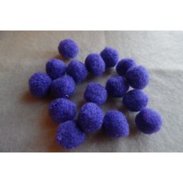 Pom-pom csomag 15 mm, SÖTÉTLILA (10 db / csomag)