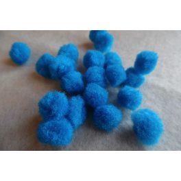 Pom-pom csomag 15 mm, KÖZÉPKÉK (10 db / csomag)