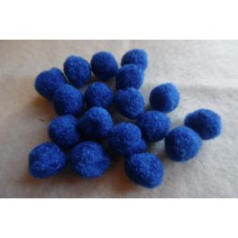 Pom-pom csomag 15 mm, SÖTÉTKÉK (10 db / csomag)