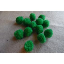 Pom-pom csomag 10 mm, SÖTÉTZÖLD (10 db / csomag)