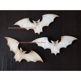   Fa denevér (3 db / csomag) NATÚR (lézervágott), HALLOWEEN