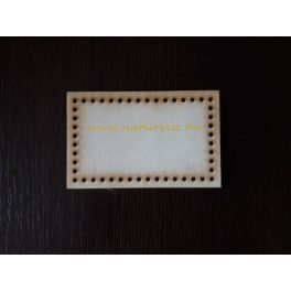   kosár, tároló vagy táska alap fából (lézervágott, rétegelt lemez), TÉGLALAP (11*7 cm), KICSI