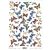 decoupage (dekupázs) rizspapír A4, LEPKE / PILLANGÓ 01. (R0130)