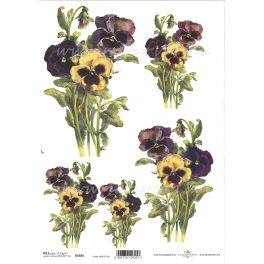 decoupage (dekupázs) rizspapír, VIRÁG - ÁRVÁCSKA 
