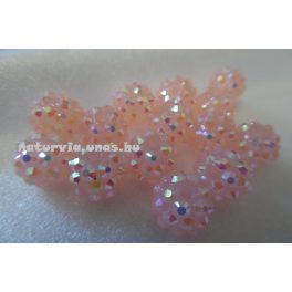 Shamballa strassz gyöngy 10 mm, VILÁGOS RÓZSASZÍN