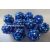 Shamballa strassz gyöngy 10 mm, SÖTÉT KÉK 