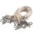 Viaszos / viaszolt szál szerelékkel, nyaklánc delfinkapoccsal, KRÉM / BÉZS / BEIGE 1,5 mm*45 (50) cm