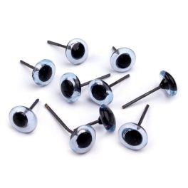 betűzhető szem, üvegszem 8 mm (10 db / csomag) JÉGKÉK