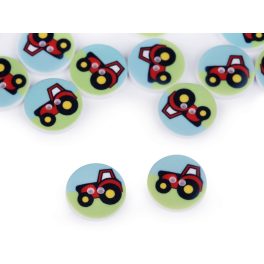 gomb csomag (10 db-os), TRAKTOR (15,4 mm), VILÁGOSKÉK