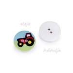 gomb csomag (10 db-os), TRAKTOR (15,4 mm), VILÁGOS ZÖLD