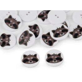 gomb csomag (10 db-os), MOSÓMEDVE (15,4 mm)