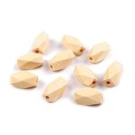 fa gyöngy, SZÖGLETES / SOKSZÖG, lyukas (10*20 mm) - HOSSZÚKÁS / OVÁLIS