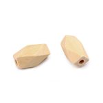 fa gyöngy, SZÖGLETES / SOKSZÖG, lyukas (10*20 mm) - HOSSZÚKÁS / OVÁLIS