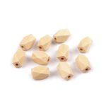 fa gyöngy, SZÖGLETES / SOKSZÖG, lyukas (10*16 mm) - HOSSZÚKÁS / OVÁLIS