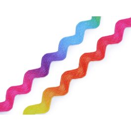   farkasfog, 6 mm (méterre) SZIVÁRVÁNY / MULTICOLOR / SZÍNÁTMENETES paszomány