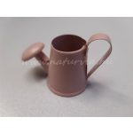 Fém dekoráció - MINI kanna, RÓZSASZÍN - színes bádog