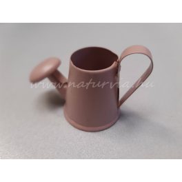 Fém dekoráció - MINI kanna, RÓZSASZÍN - színes bádog