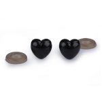 Maciorr, maci orr csomag (12*13 mm) 5 db / csomag, SZÍV alakú FEKETE színű