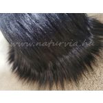prémium műszőrme tekercs (például manószakállnak) 10 cm * 1,5 méter, FEKETE