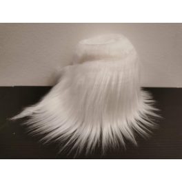   prémium műszőrme tekercs (például manószakállnak) 10 cm * 1,5 méter, FEHÉR