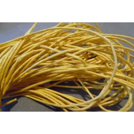   viaszolt szál, viaszos zsinór, kordszál (1 mm vastag) NAPSÁRGA (5 m)
