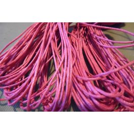   viaszolt szál, viaszos zsinór, kordszál (1 mm vastag) SÖTÉT RÓZSASZÍN (5 m)
