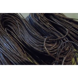   viaszolt szál, viaszos zsinór, kordszál (1 mm vastag) SÖTÉT BARNA (5 m)
