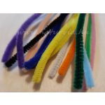 Zsenília drót (6 mm * 30 cm) csomag, MIX / VEGYES SZINEK (15 db/csomag)