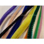 Zsenília drót (6 mm * 30 cm) csomag, MIX / VEGYES SZINEK (15 db/csomag)